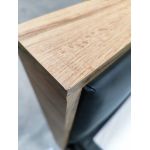 Łóżko kontynentalne VENETO KING 200x200 - Soft 20 - szara ekoskóra - OUTLETU