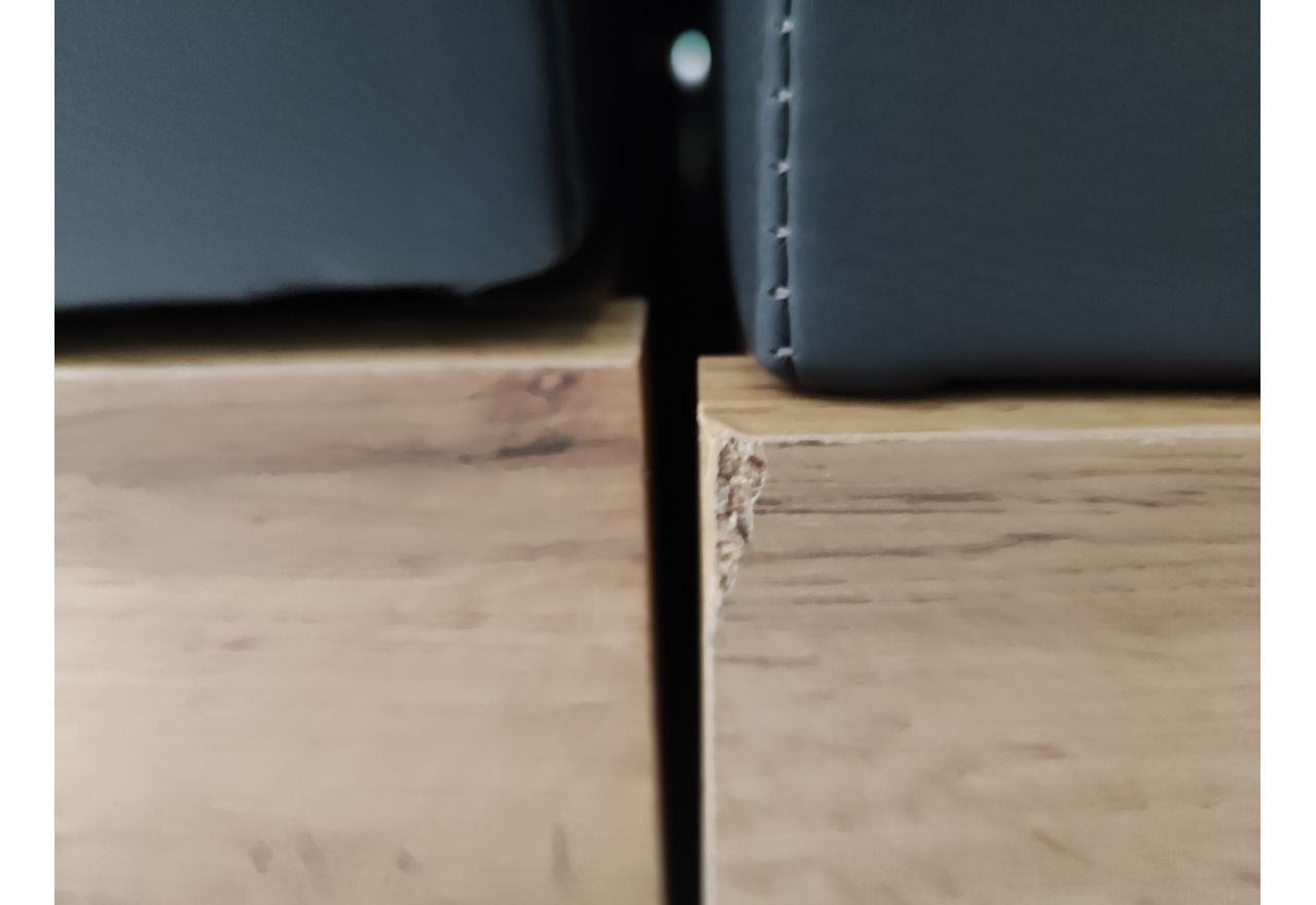 Łóżko kontynentalne VENETO KING 200x200 - Soft 20 - szara ekoskóra - OUTLETU