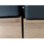 Łóżko kontynentalne VENETO KING 200x200 - Soft 20 - szara ekoskóra - OUTLETU