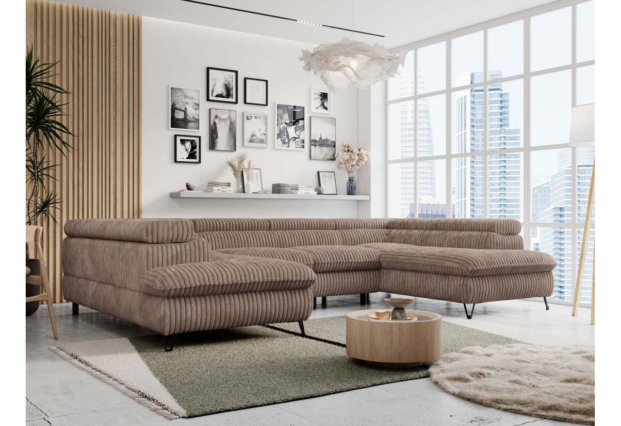 Narożnik PETER U - Tilia 17 - brązowy - OUTLET