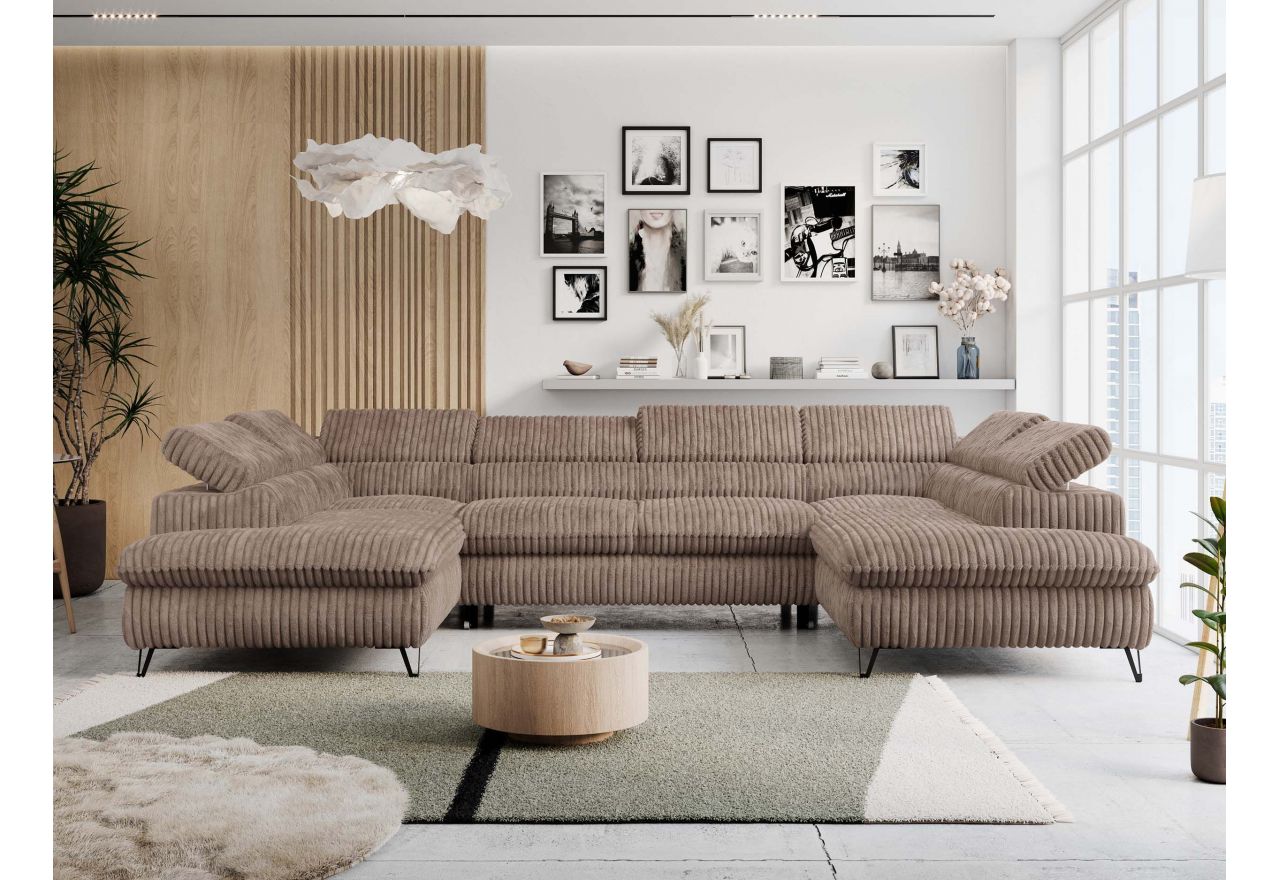 Narożnik PETER U - Tilia 17 - brązowy - OUTLET