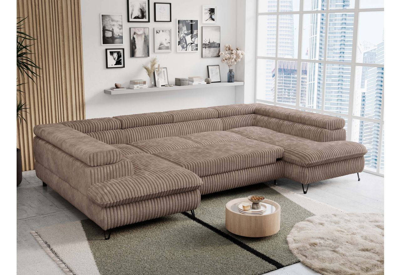 Narożnik PETER U - Tilia 17 - brązowy - OUTLET