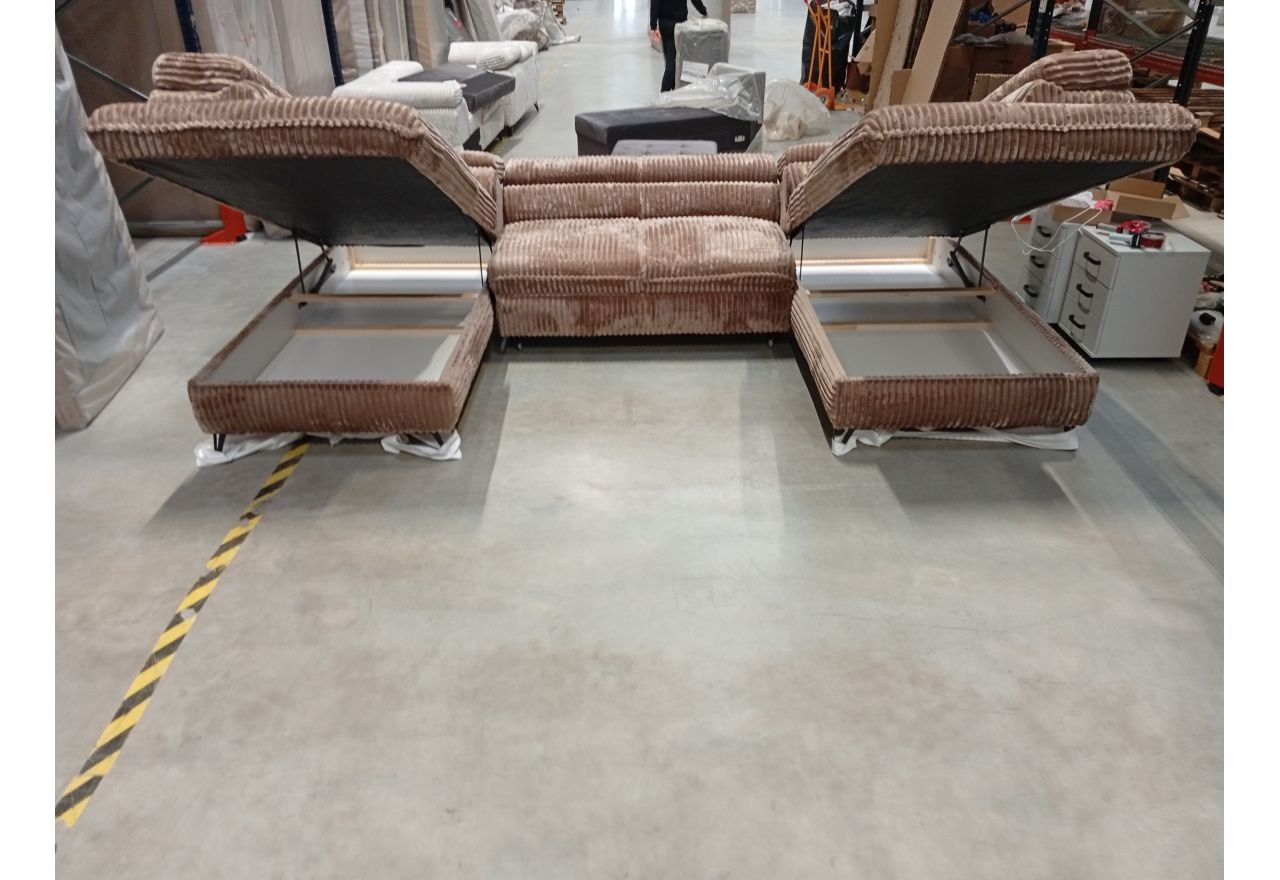 Narożnik PETER U - Tilia 17 - brązowy - OUTLET