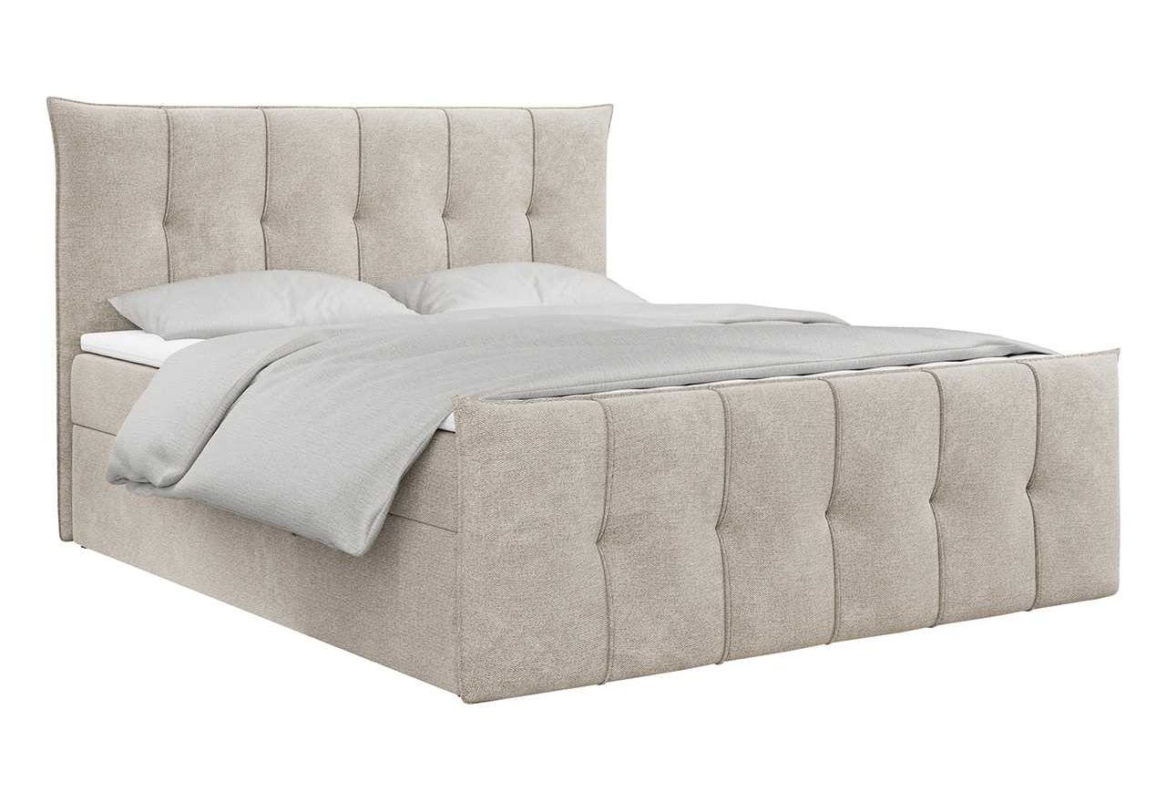 Łóżko kontynentalne PREMIUM 11 160x200 - Matana 17 - beżowy - OUTLET