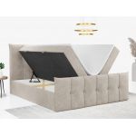 Łóżko kontynentalne PREMIUM 11 160x200 - Matana 17 - beżowy - OUTLET