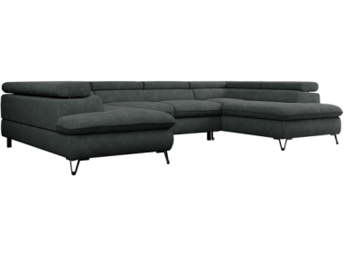 Narożnik PETER U - Matana 05 - ciemny szary - OUTLETU