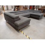 Narożnik PETER U - Matana 05 - ciemny szary - OUTLETU