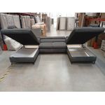 Narożnik PETER U - Matana 05 - ciemny szary - OUTLETU