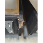 Łóżko kontynentalne MILEN 160x200 - Monolith 92 - ciemny szary - OUTLETU