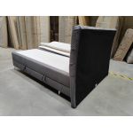 Łóżko kontynentalne MILEN 160x200 - Monolith 92 - ciemny szary - OUTLETU