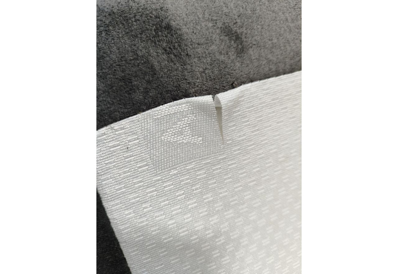 Łóżko kontynentalne MILEN 160x200 - Monolith 92 - ciemny szary - OUTLETU