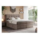 Łóżko kontynentalne ERNI KING 200x200 - Monolith 15 - brązowy - OUTLETU