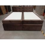 Łóżko kontynentalne ERNI KING 200x200 - Monolith 15 - brązowy - OUTLETU