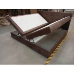 Łóżko kontynentalne ERNI KING 200x200 - Monolith 15 - brązowy - OUTLETU