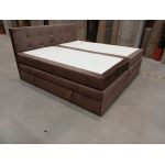 Łóżko kontynentalne ERNI KING 200x200 - Monolith 15 - brązowy - OUTLETU