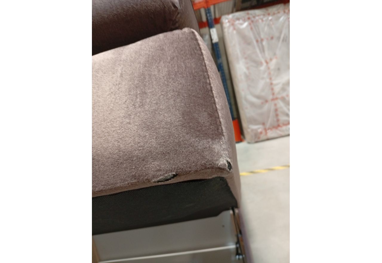 Łóżko kontynentalne ERNI KING 200x200 - Monolith 15 - brązowy - OUTLETU