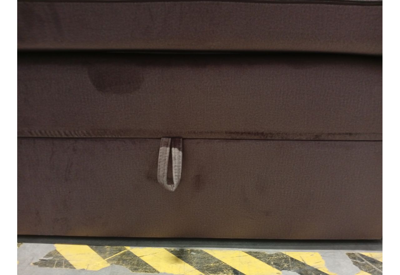 Łóżko kontynentalne ERNI KING 200x200 - Monolith 15 - brązowy - OUTLETU