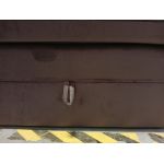 Łóżko kontynentalne ERNI KING 200x200 - Monolith 15 - brązowy - OUTLETU