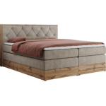 Łóżko kontynentalne VENETO KING 160x200 - Matana 17 - beżowy - OUTLETU