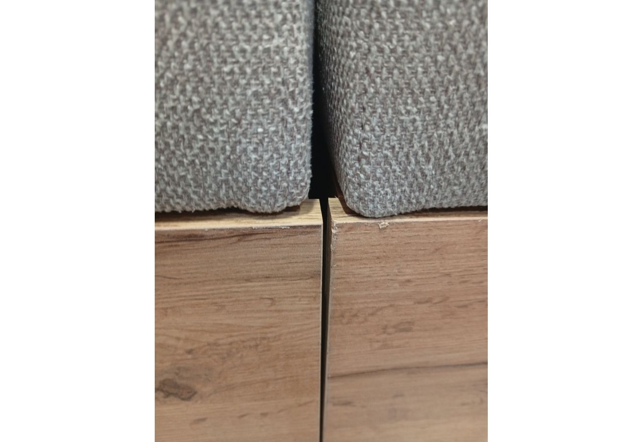 Łóżko kontynentalne VENETO KING 160x200 - Matana 17 - beżowy - OUTLETU