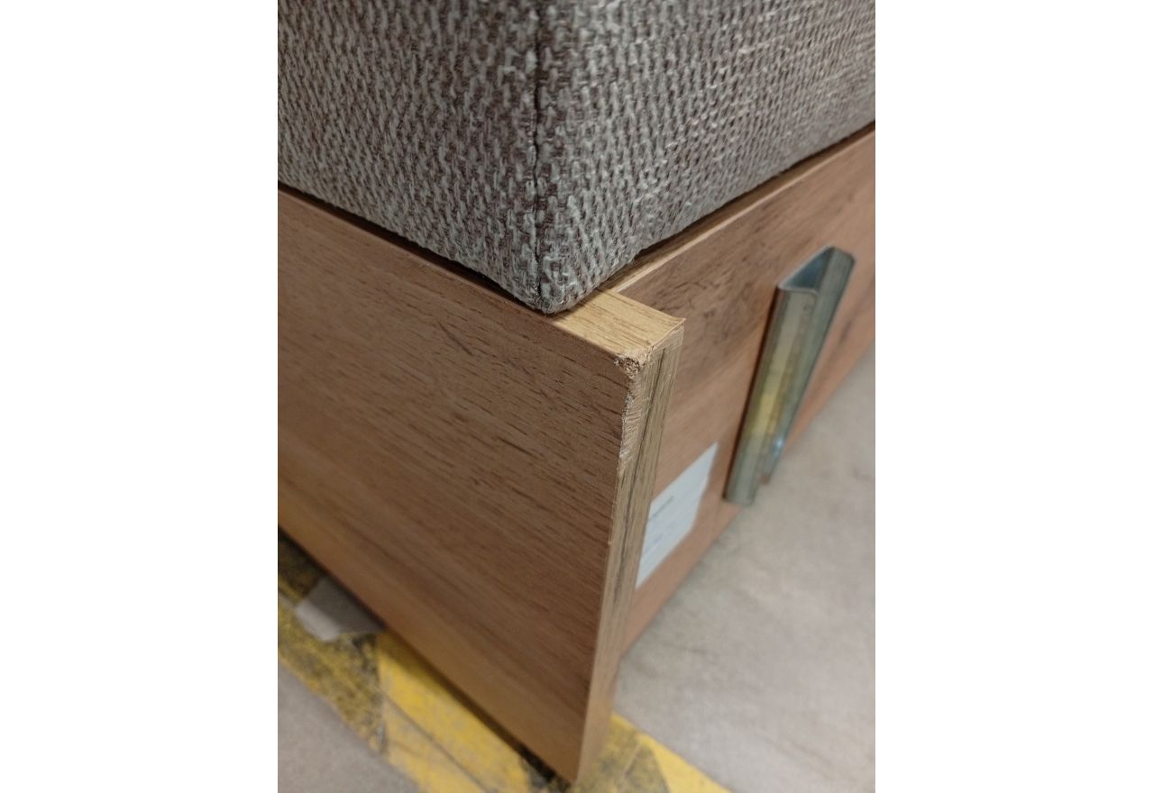 Łóżko kontynentalne VENETO KING 160x200 - Matana 17 - beżowy - OUTLETU