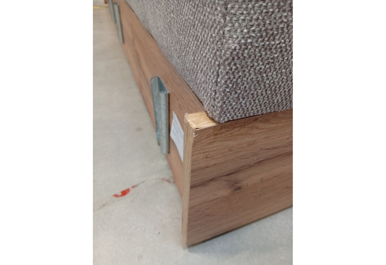 Łóżko kontynentalne VENETO KING 160x200 - Matana 17 - beżowy - OUTLETU