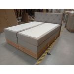 Łóżko kontynentalne VENETO KING 160x200 - Matana 17 - beżowy - OUTLETU