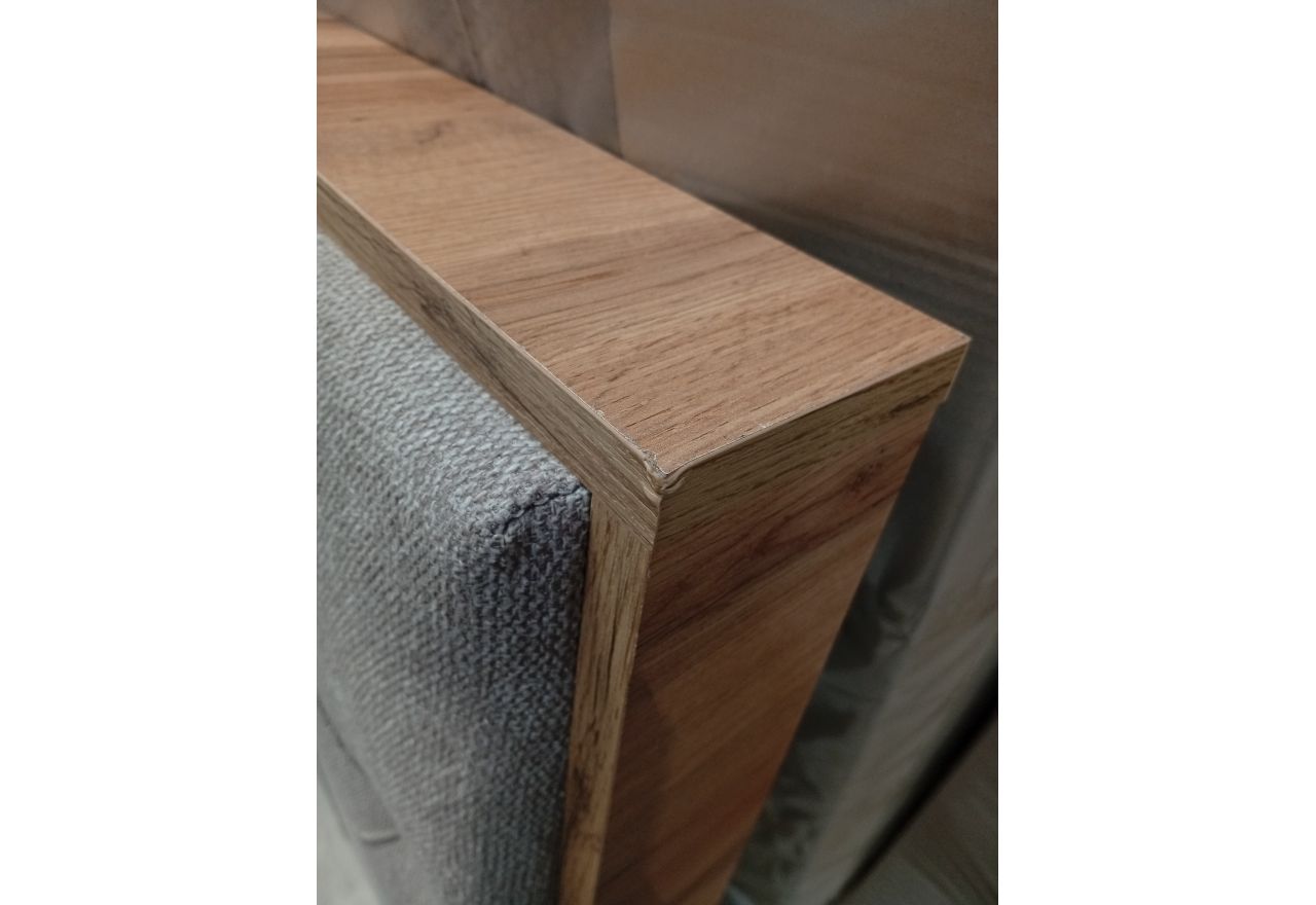 Łóżko kontynentalne VENETO KING 160x200 - Matana 17 - beżowy - OUTLETU