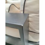 Metalowy fotel ogrodowy ELBA S1 - beżowy - OUTLETU