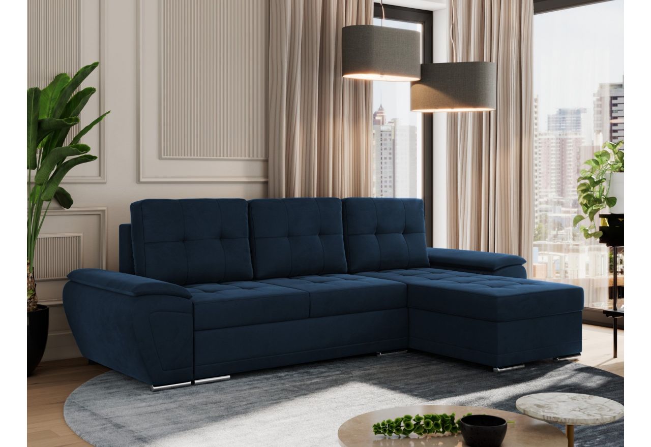 Narożnik UMBRIA L - Monolith 77 - granatowy - OUTLET