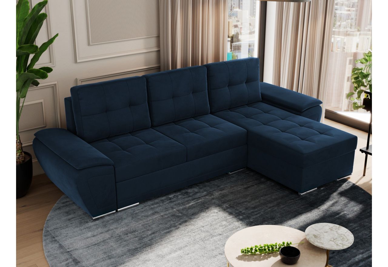 Narożnik UMBRIA L - Monolith 77 - granatowy - OUTLET