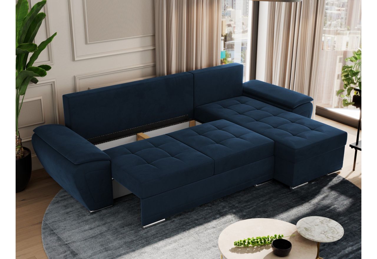 Narożnik UMBRIA L - Monolith 77 - granatowy - OUTLET