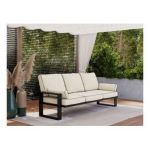 Metalowa sofa ogrodowa ELBA S3 - beżowy