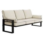 Metalowa sofa ogrodowa ELBA S3 - beżowy