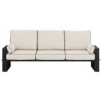 Metalowa sofa ogrodowa ELBA S3 - beżowy