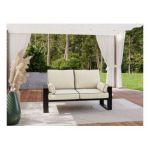 Metalowa sofa ogrodowa ELBA S2 - beżowy