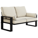 Metalowa sofa ogrodowa ELBA S2 - beżowy