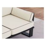 Metalowa sofa ogrodowa ELBA S2 - beżowy