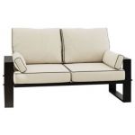 Metalowa sofa ogrodowa ELBA S2 - beżowy