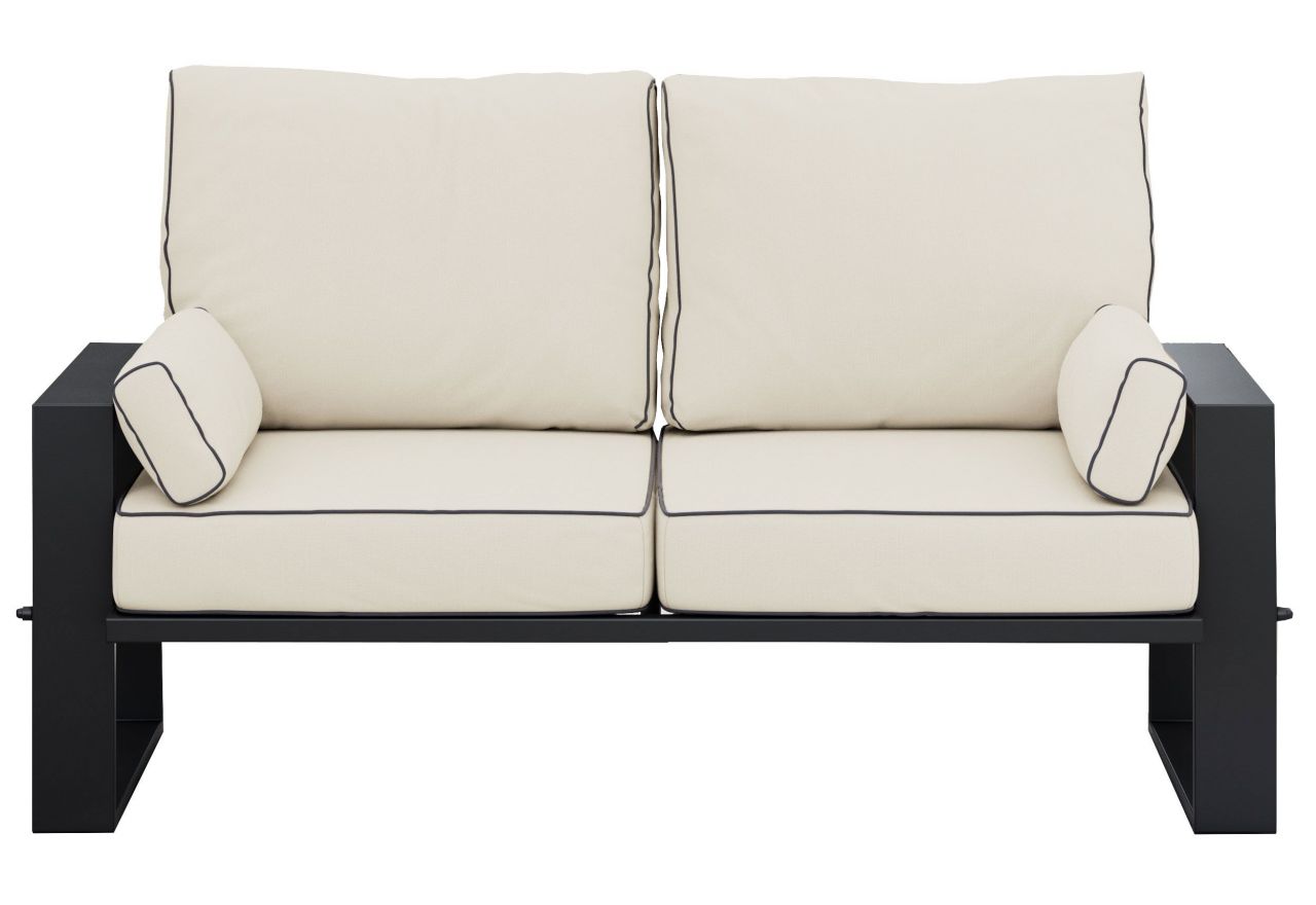 Metalowa sofa ogrodowa ELBA S2 - beżowy