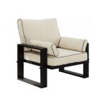 Metalowy fotel ogrodowy ELBA S1 - beżowy