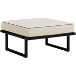 Metalowa pufa ogrodowa ELBA P1 - beżowy