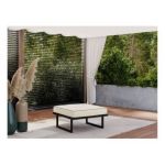 Metalowa pufa ogrodowa ELBA P1 - beżowy