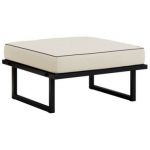 Metalowa pufa ogrodowa ELBA P1 - beżowy