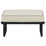 Metalowa pufa ogrodowa ELBA P1 - beżowy