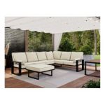 Zestaw metalowych mebli ogrodowych ELBA Z4 - beżowy