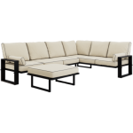 Zestaw metalowych mebli ogrodowych ELBA Z4 - beżowy