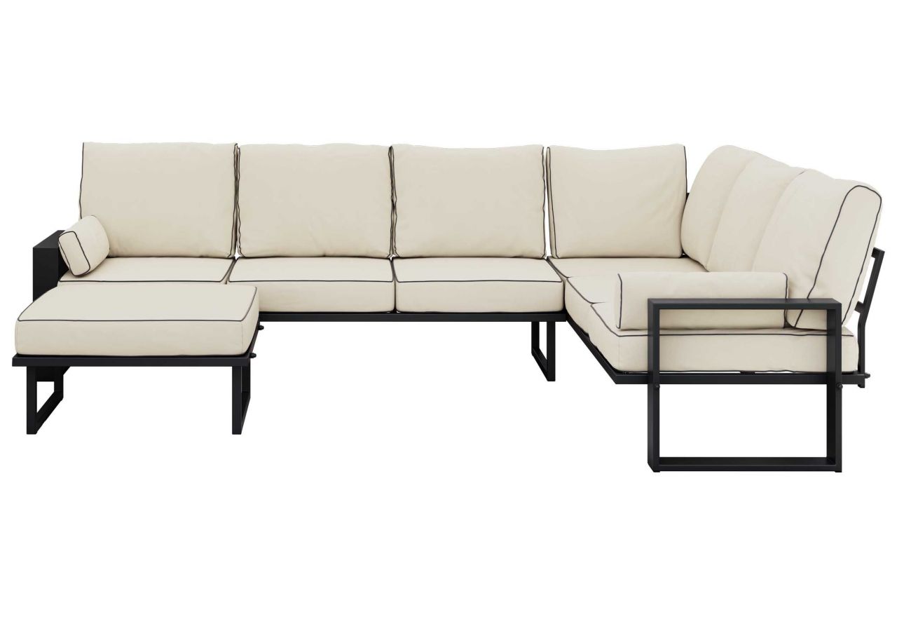 Zestaw metalowych mebli ogrodowych ELBA Z4 - beżowy