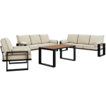 Zestaw metalowych mebli ogrodowych ELBA Z3 - beżowy