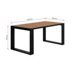 Zestaw metalowych mebli ogrodowych ELBA Z1 - beżowy